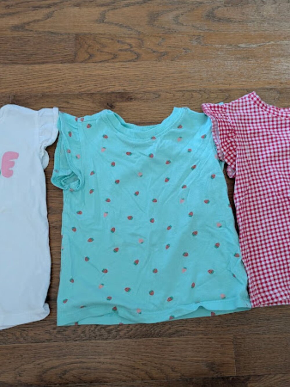 Set of 3 Ruffle Sleeve T-Shirts 2T